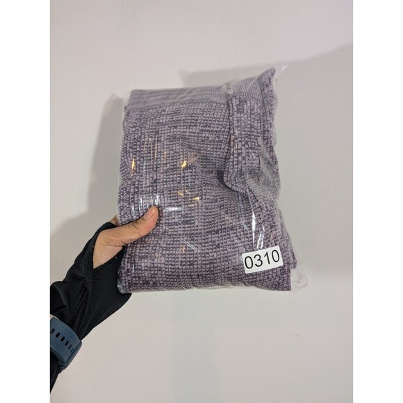 NWT Revolve Le Ore Women Rimini High-Rise Knit Flare Lilac Pants Sz S Boho Artsy - Picture 9 of 9